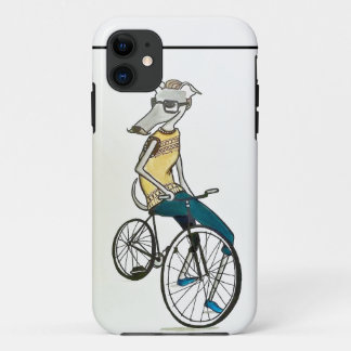 Capa Para iPhone 11 Hipster de Whippet (bicicleta)