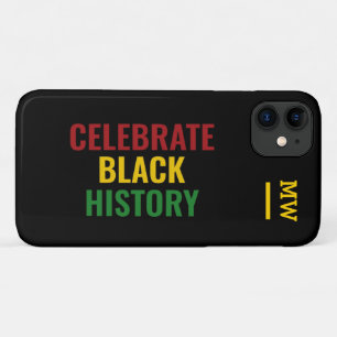 Capa Para iPhone 11 HISTÓRIA NEGRA DE CELEBRADO DE na moda Monograma