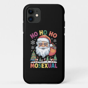 Capa Para iPhone 11 Ho Ho Homossexual Papai noel de Natal
