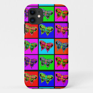 Capa Para iPhone 11 holiES - Mosaico de Borboletas Psicodélicas
