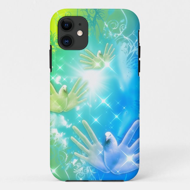 Capa Para iPhone 11 HoliES - Porcos voadores (Verso)