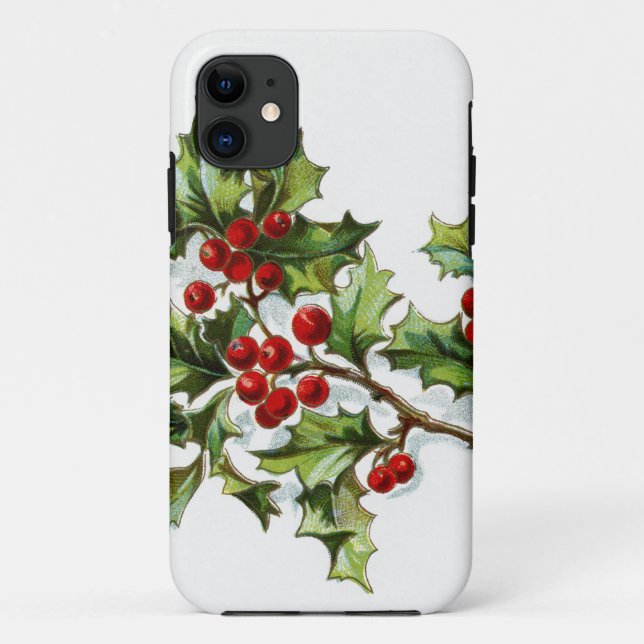 Capa Para iPhone 11 Holly Berries 002 (Verso)
