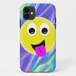 Capa Para iPhone 11 holograma de emoji