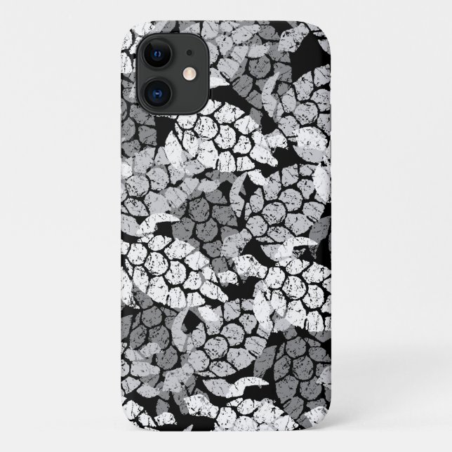 Capa Para iPhone 11 Honu Sea Turtle Havaiana Aloha Black (Verso)