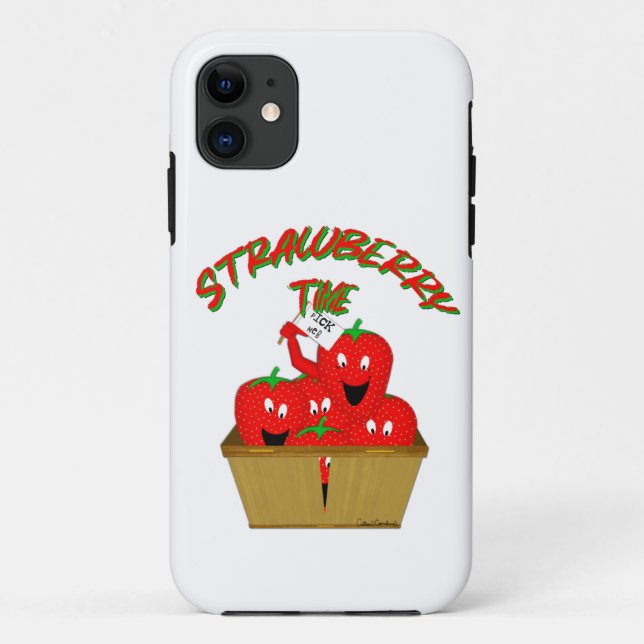 Capa Para iPhone 11 Hora do Morango! (Verso)