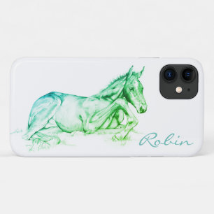 Capa Para iPhone 11 Hora Silenciosa (verde)