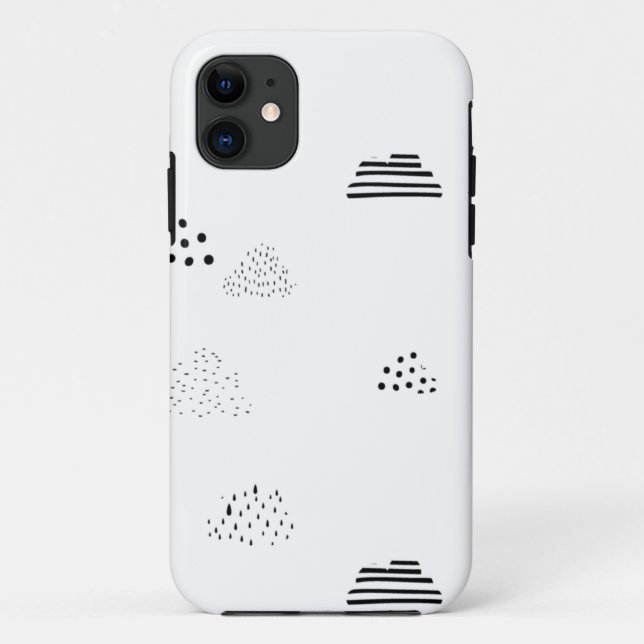 Capa Para iPhone 11 Horizontal, Cinza Média (Verso)