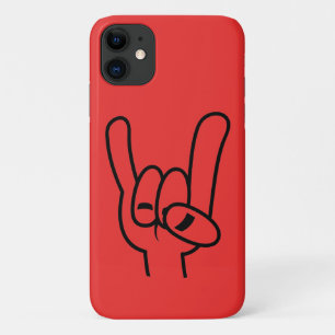 Capa Para iPhone 11 Hornos do Diabo de Metal Pesado Linha Preta