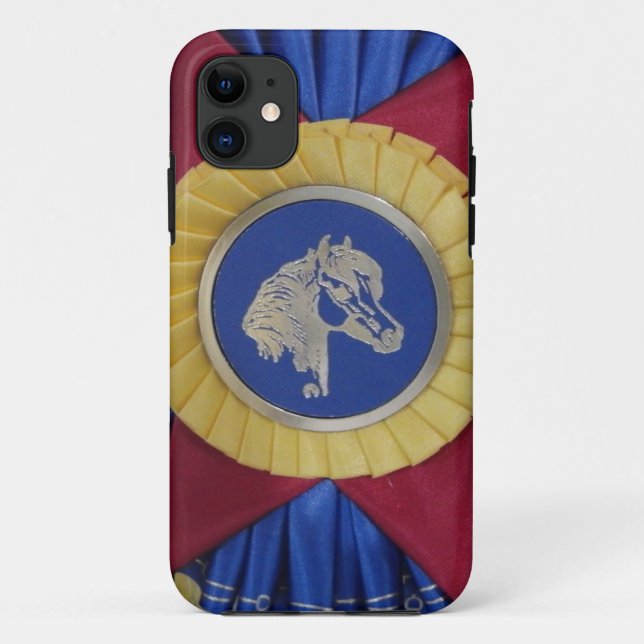 Capa Para iPhone 11 Horse Show Rosette (Verso)