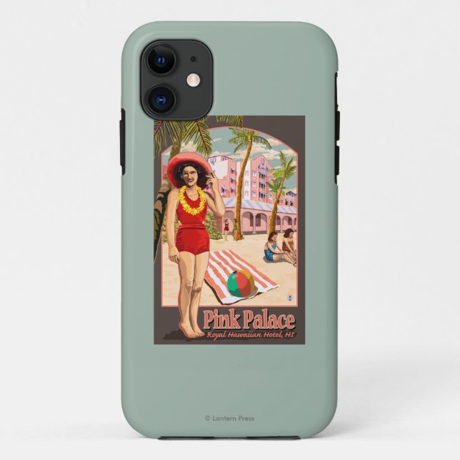 Capa Para iPhone 11 Hotel havaiano real em Havaí (Verso)