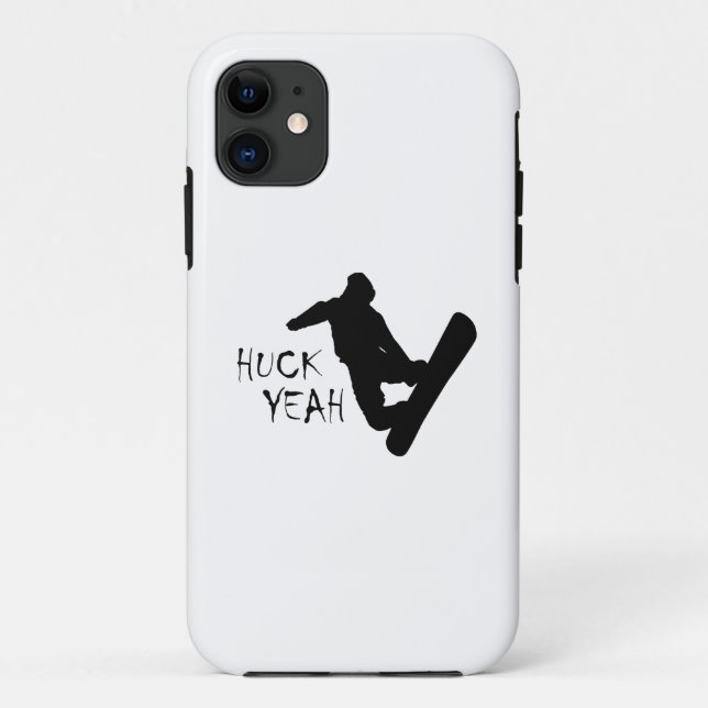 Capa Para iPhone 11 Huck Sim (Snowboard) (Verso)