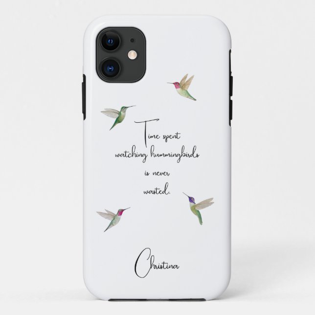 Capa Para iPhone 11 Hummingbird Personalizado (Verso)