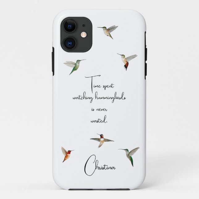 Capa Para iPhone 11 Hummingbird Personalizado (Verso)