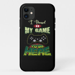 Capa Para iPhone 11 Humor De Jogo - Deixei O Jogo Em Pausa Para Estar