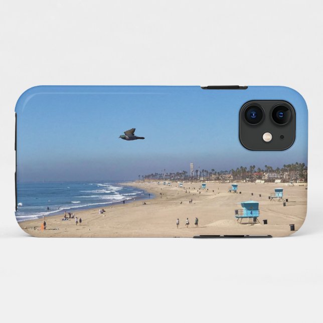 Capa Para iPhone 11 Huntington Beach, Califórnia (Verso (horizontal))