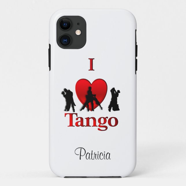 Capa Para iPhone 11 I Heart Tango Personalizado (Verso)
