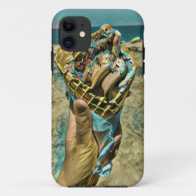 Capa Para iPhone 11 Ice cream sprinkles (Verso)