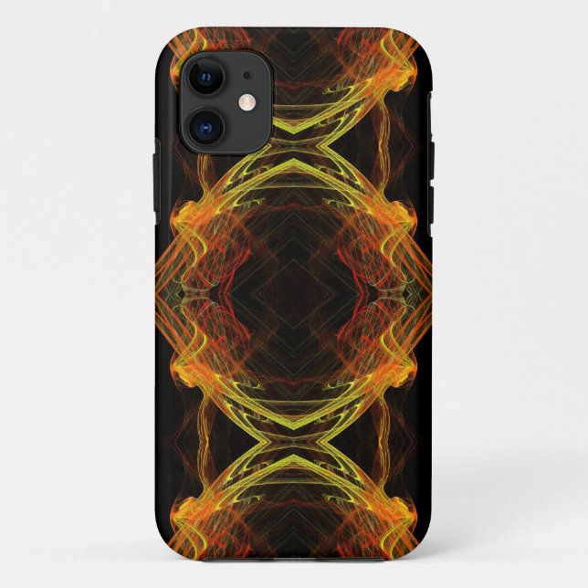 Capa Para iPhone 11 ID de caixa personalizada do iPhone 5 Fractal do D (Verso)