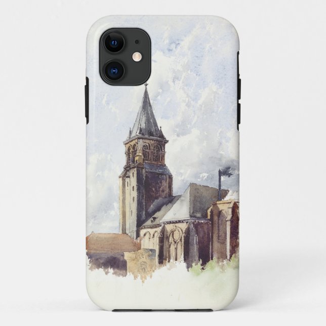 Capa Para iPhone 11 Igreja de Saint Germain des Pres Paris (Verso)