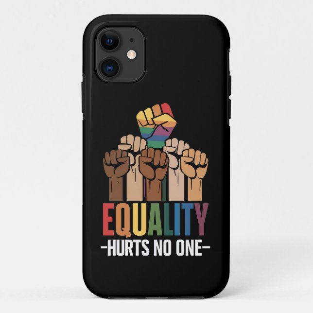 Capa Para iPhone 11 Igualdade não prejudica ninguém LGBTQ Orgulho dos  (Verso)