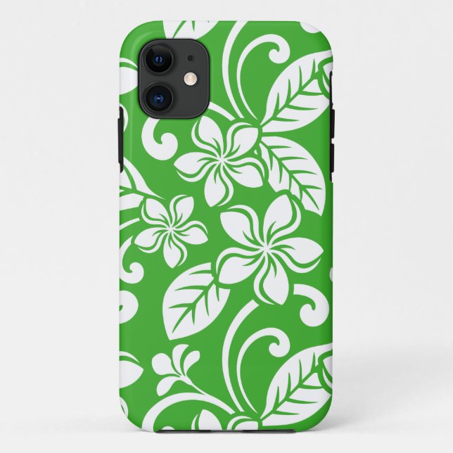 CAPA PARA iPhone 11 ILHA PLUMÉRIA (CITRUS VERDE) (Verso)