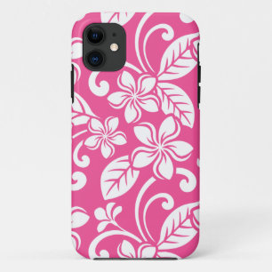 CAPA PARA iPhone 11 ILHA PLUMERIA (ROSA MELANCIA)