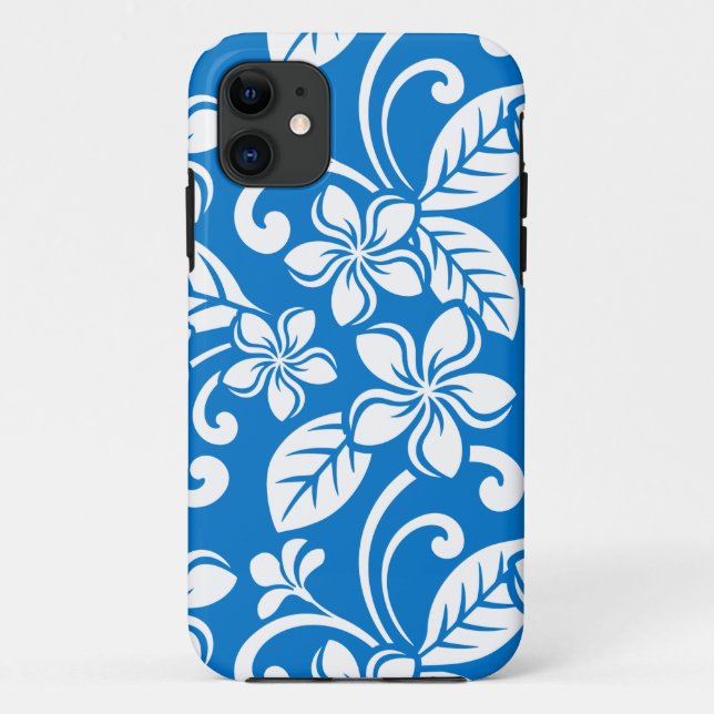 CAPA PARA iPhone 11 ILHA PLUMERIA (SKY AZUL) (Verso)