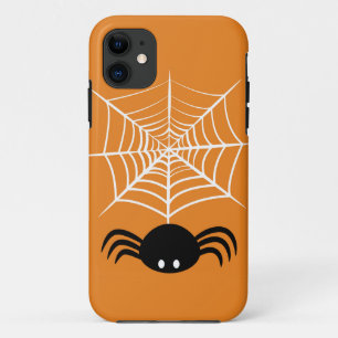 Capa Para iPhone 11 Ilustração Assustadora de Aranha de Halloween