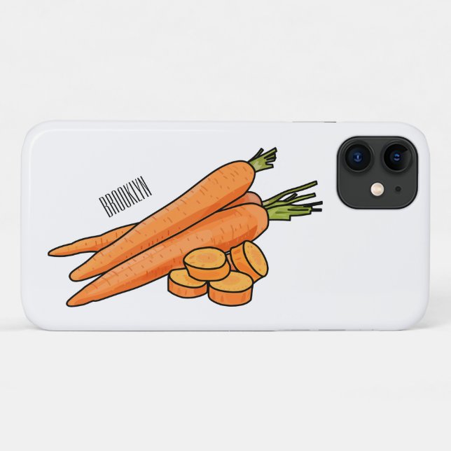 Capa Para iPhone 11 Ilustração de desenho animado (Verso (horizontal))