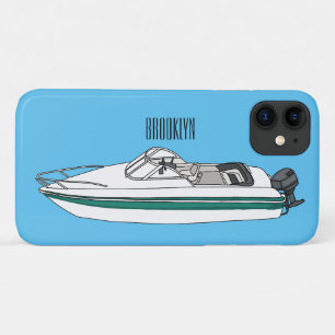 Capa Para iPhone 11 Ilustração de desenho animado a motor