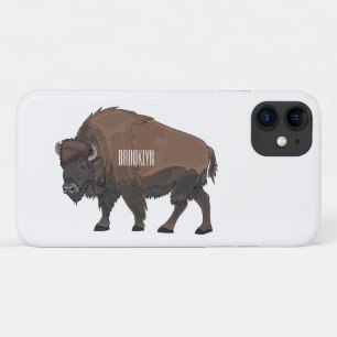 Capa Para iPhone 11 Ilustração de desenho animado Bison