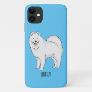 Capa Para iPhone 11 Ilustração de desenho animado com cão Samoyed