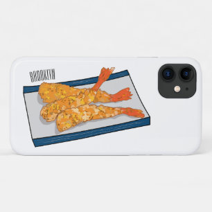 Capa Para iPhone 11 Ilustração de desenho animado da tempura do Shrimp