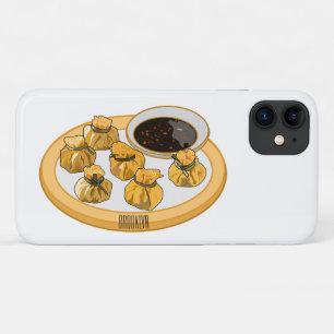 Capa Para iPhone 11 Ilustração de desenho animado de camarão tailandês