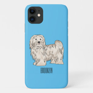 Capa Para iPhone 11 Ilustração de desenho animado de cão Havanês