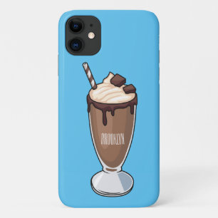 Capa Para iPhone 11 Ilustração de desenho animado de Chocolate Milksha