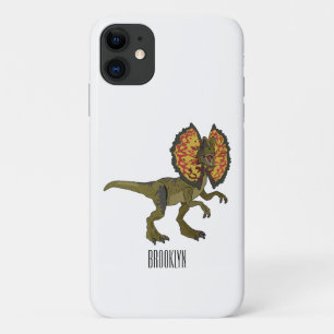 Capa Para iPhone 11 Ilustração de desenho animado de Dilophosaurus