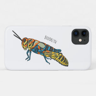 Capa Para iPhone 11 Ilustração de desenho animado de gafanhoto de vara