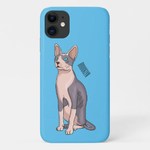 Capa Para iPhone 11 Ilustração de desenho animado de gato esphynx