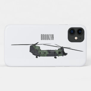 Capa Para iPhone 11 Ilustração de desenho animado de helicóptero do ex