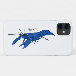 Capa Para iPhone 11 Ilustração de desenho animado de lagostim marron a