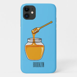 Capa Para iPhone 11 Ilustração de desenho animado de mel