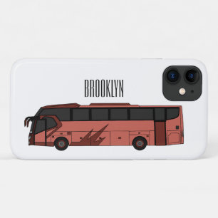 Capa Para iPhone 11 Ilustração de desenho animado de ônibus
