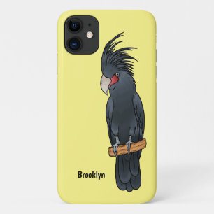 Capa Para iPhone 11 Ilustração de desenho animado de pássaro da palma