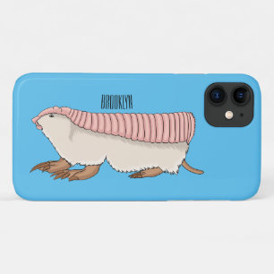Capa Para iPhone 11 Ilustração de desenho animado de tatu-fada rosa