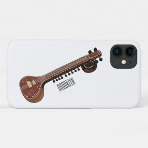 Capa Para iPhone 11 Ilustração de desenho animado de violão