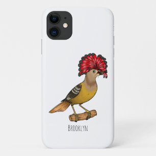 Capa Para iPhone 11 Ilustração de desenho animado do pássaro papa-mosc
