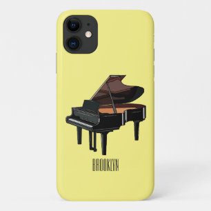 Capa Para iPhone 11 Ilustração de desenho animado Piano