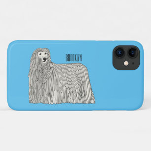 Capa Para iPhone 11 Ilustração de desenho de cães Komondor
