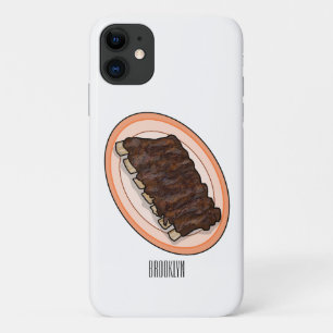 Capa Para iPhone 11 Ilustração de desenho de costelas curtas